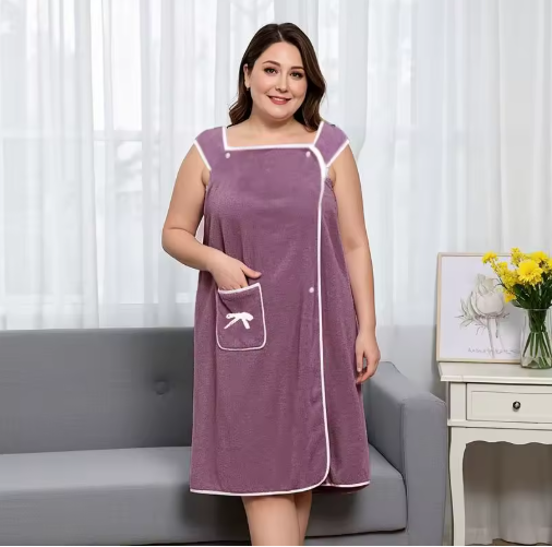Women's Plus Size Wearable Bath Towel