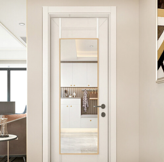 Rectangular Metal Frame Over the Door Full Length Mirror
