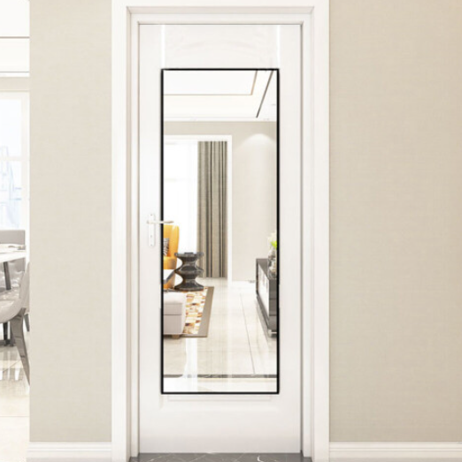 Rectangular Metal Frame Over the Door Full Length Mirror