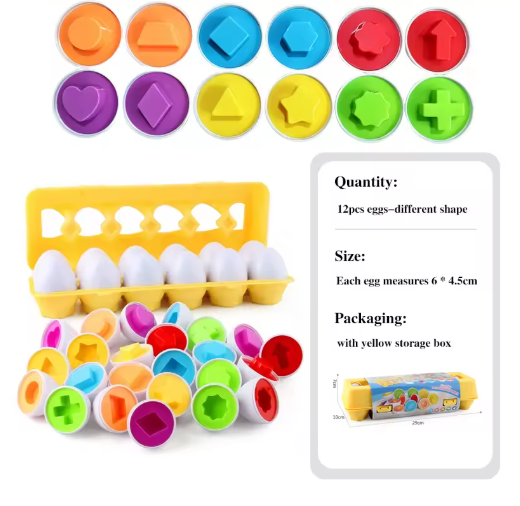 Montessori Smart Egg Shape Matching Game