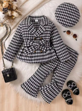 Girls' Houndstooth 3-Piece Outfit Set