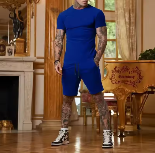 Men's T-Shirt & Shorts Lounge Set