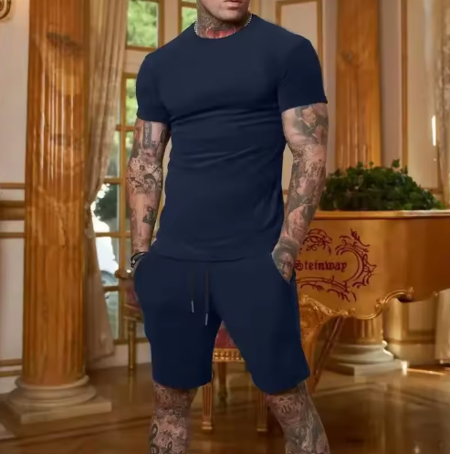Men's T-Shirt & Shorts Lounge Set