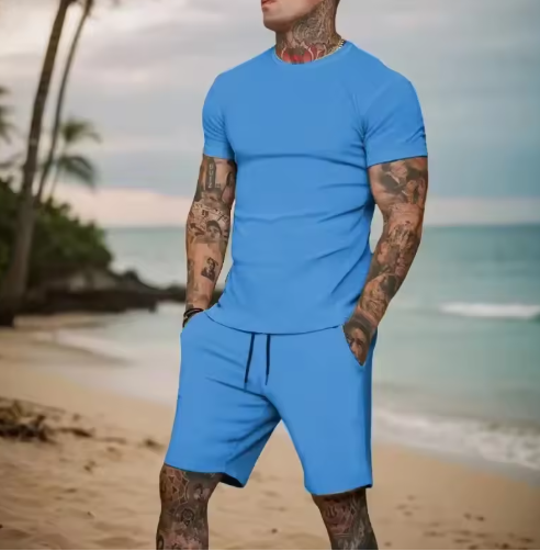 Men's T-Shirt & Shorts Lounge Set