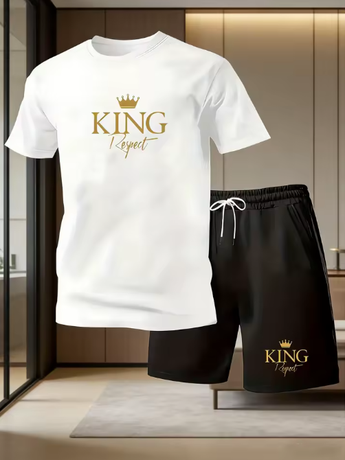 KING Respect Men's T-Shirt & Shorts Set