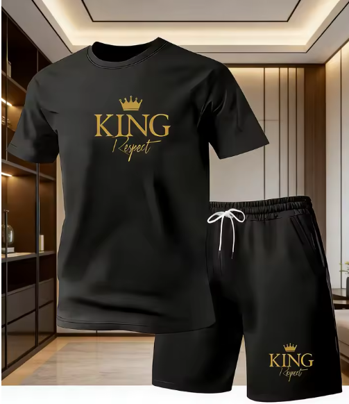KING Respect Men's T-Shirt & Shorts Set