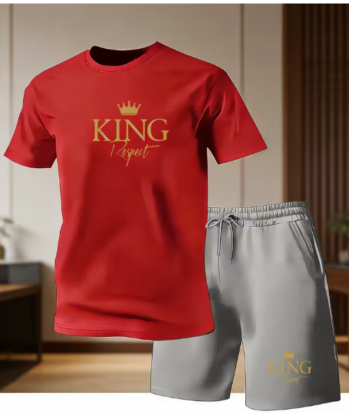 KING Respect Men's T-Shirt & Shorts Set