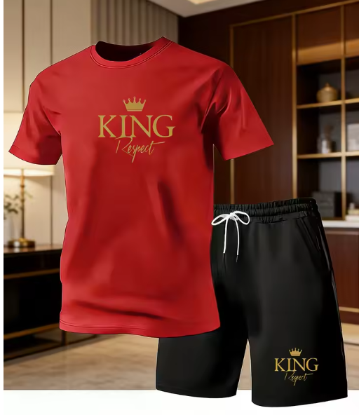 KING Respect Men's T-Shirt & Shorts Set