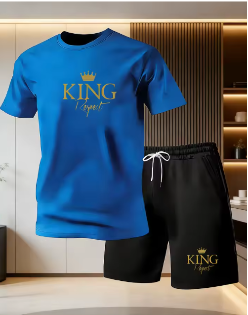 KING Respect Men's T-Shirt & Shorts Set