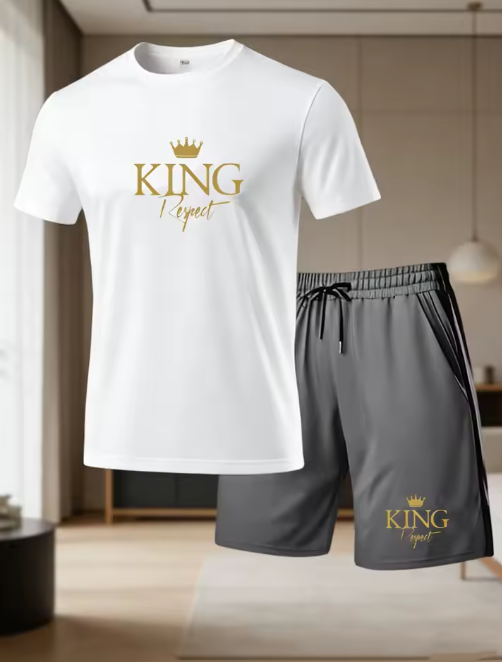KING Respect Men's T-Shirt & Shorts Set