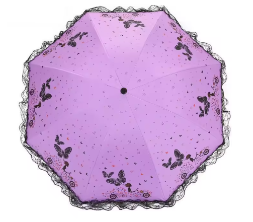 Butterfly Lace Folding Umbrella