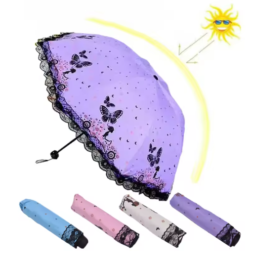 Butterfly Lace Folding Umbrella