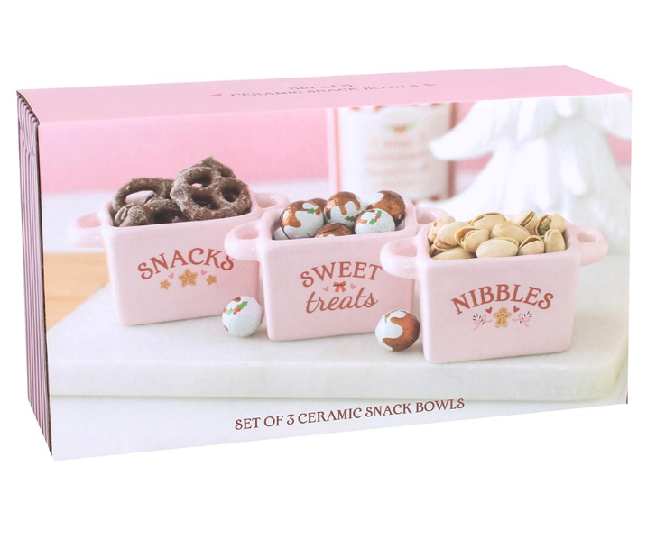 Set of 3 Sugarplum Bakery Snack Bowls