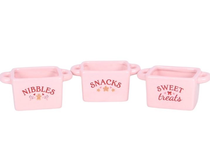Set of 3 Sugarplum Bakery Snack Bowls