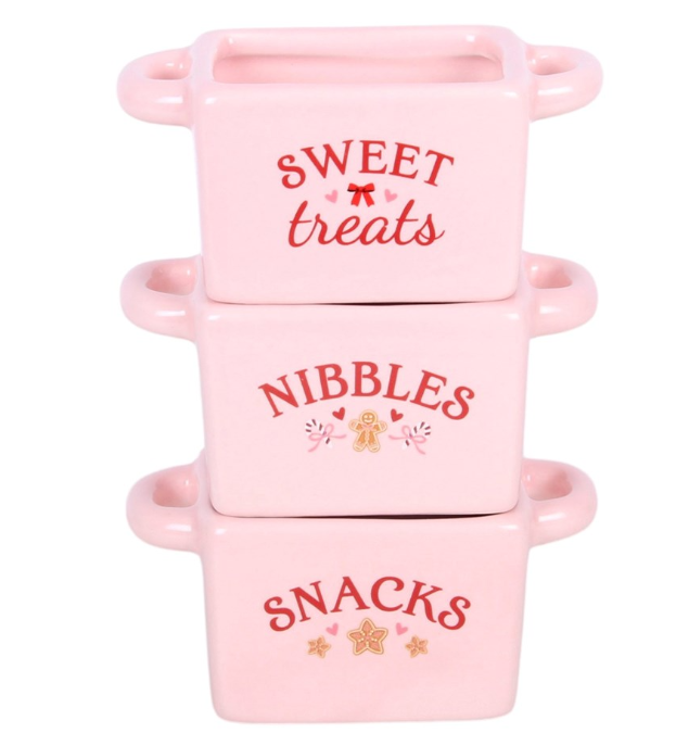 Set of 3 Sugarplum Bakery Snack Bowls