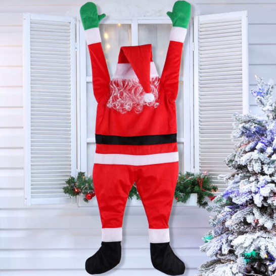 42" Climbing Hanging Santa Claus Christmas Decoration