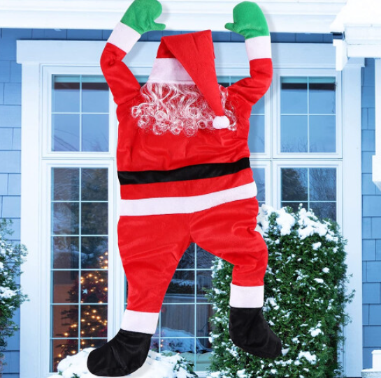 42" Climbing Hanging Santa Claus Christmas Decoration