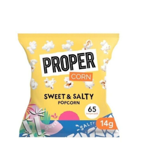Proper Corn Popcorn Sweet & Salty Mixed Case 32 x 14g