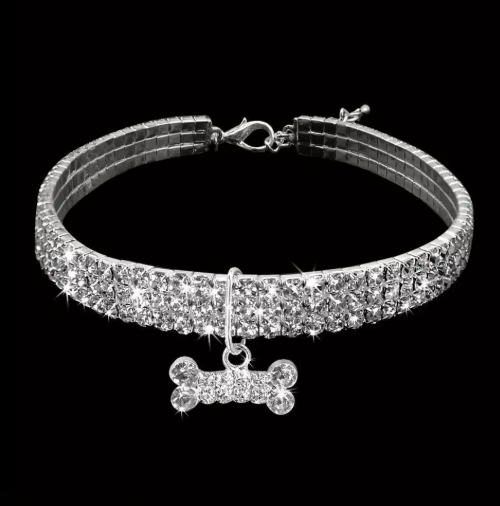 Bling Bone Pet Collar