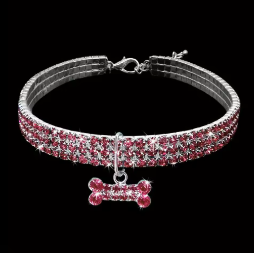 Bling Bone Pet Collar