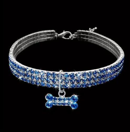 Bling Bone Pet Collar