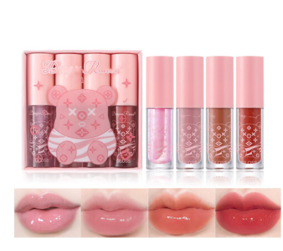 4Packs Lip Oil and Lip Gloss Set