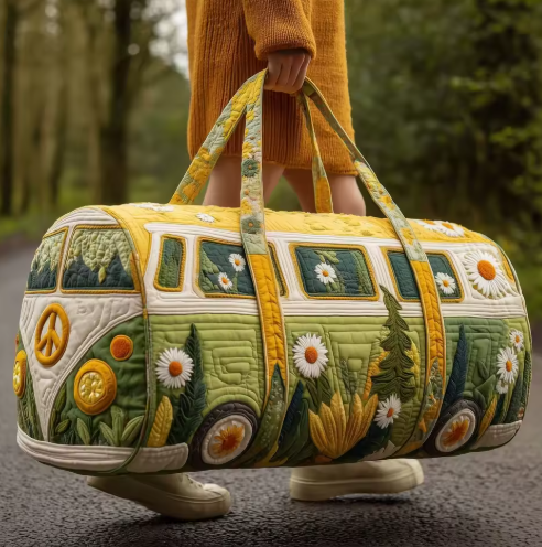 Camper Van Quilted Travel Bag