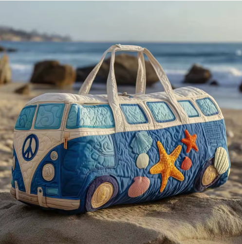 Camper Van Quilted Travel Bag