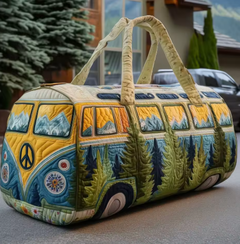 Camper Van Quilted Travel Bag
