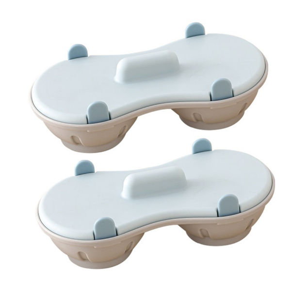 2PCS Microwave Egg Poacher 2 Cavity Silicone Egg Cooker