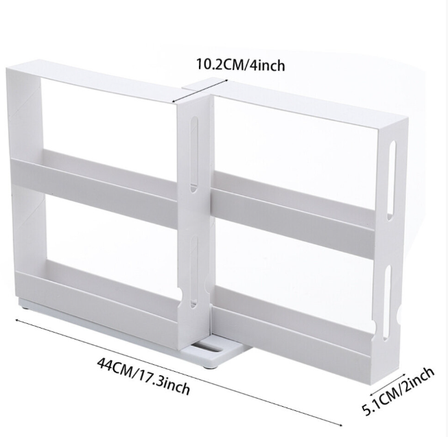 2-Tier Rotating Spice Rack Organiser