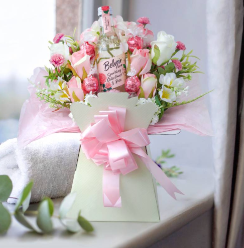 Pink Sparkle & Chocolate Bouquet
