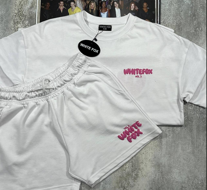 Ladies White Fox Set