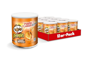 Pringles Sweet Paprika Paprika Chips | 12 small cans for on the go (12 x 40g)