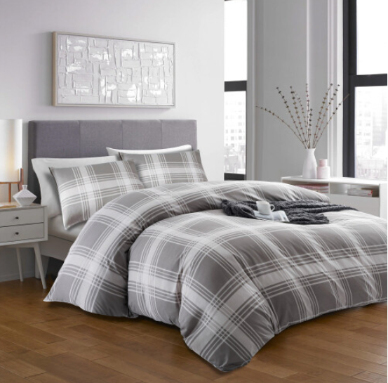 Reversible Duvet Quilt Cover Bedding Set With Pillow Cases