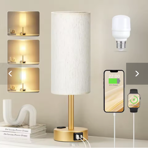 Touch Control LED Table Lamp with Charging Station
