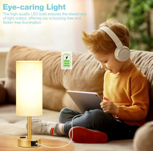 Touch Control LED Table Lamp with Charging Station