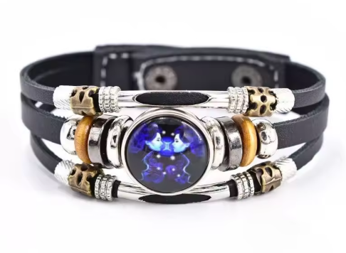 Zodiac Luminous Multi-Layer Leather Bracelet