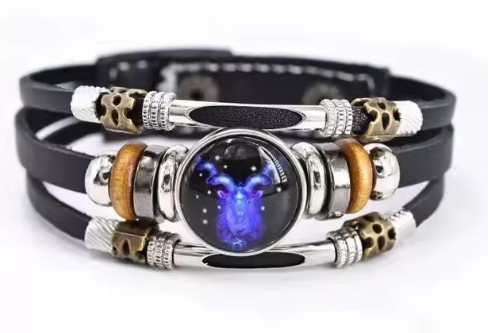 Zodiac Luminous Multi-Layer Leather Bracelet