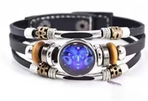 Zodiac Luminous Multi-Layer Leather Bracelet