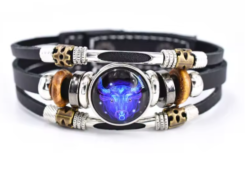 Zodiac Luminous Multi-Layer Leather Bracelet