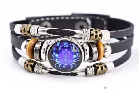 Zodiac Luminous Multi-Layer Leather Bracelet