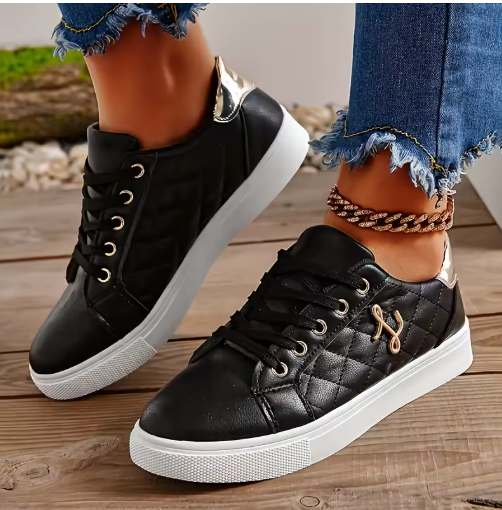 Women's Quilted Casual Trainers
