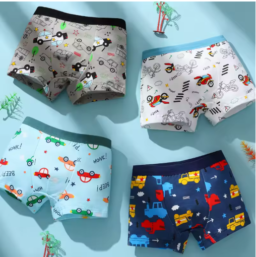 Boys' Cotton Boxer Shorts Multipack