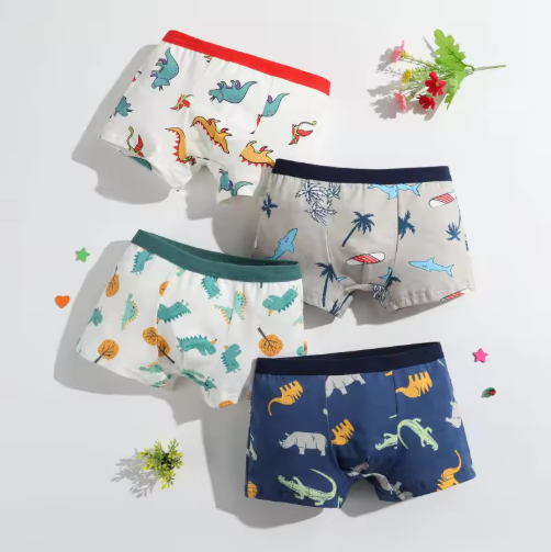 Boys' Cotton Boxer Shorts Multipack