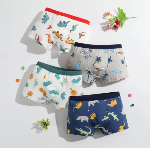 Boys' Cotton Boxer Shorts Multipack