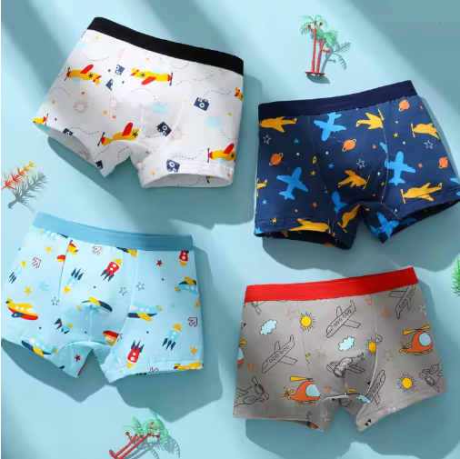 Boys' Cotton Boxer Shorts Multipack