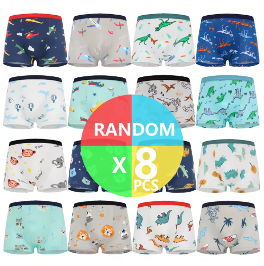 Boys' Cotton Boxer Shorts Multipack