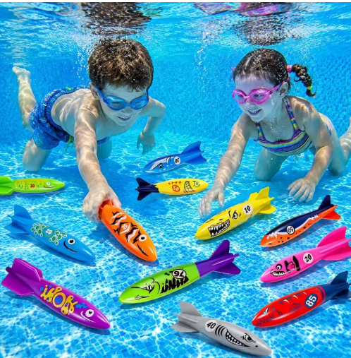 Fast Sinking Diving Torpedo Toy Set
