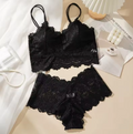 Women's Lace Bralette & Brief Lingerie Set